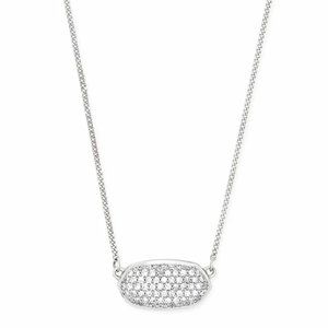Kendra Scott Diamond Pendant in White Gold
